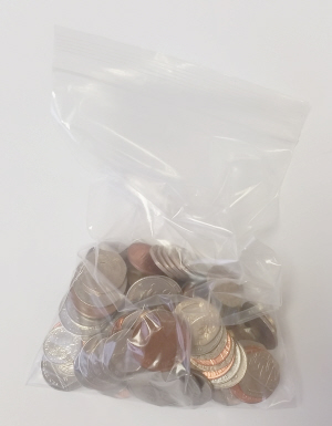 money in grip seal bag